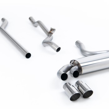Audi Coupe UR Quattro 20V - Non-Resonated Downpipe-Back Exhaust System - Polished