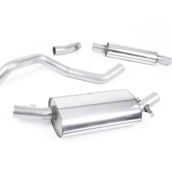 VW Golf GTI Mk1 - Resonated (Quieter) Downpipe-Back Exhaust System with Polished Tip