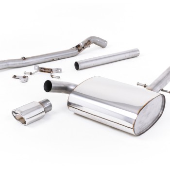 VW Corrado VR6 (1988 - 1991) - Non-Resonated (Louder) Cat-Back Exhaust System with Polished Oval Tip