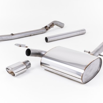VW Corrado VR6 (1992 - 1995) - Non-Resonated (Louder) Cat-Back Exhaust System with Polished Oval Tip