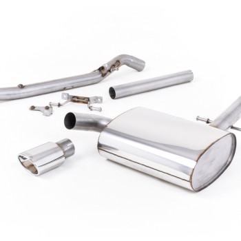 VW Corrado G60 1.8 - Non-Resonated (Louder) Cat-Back Exhaust System with Polished Oval Tip