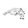 Alfa Romeo Giulia 2.9 V6 Quadrifoglio - Cat-Back Exhaust System with GT-100 Polished Trims - Valved - Polished