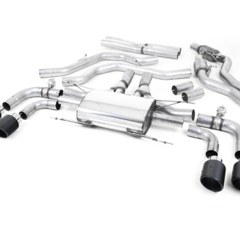 Alfa Romeo Giulia 2.9 V6 Quadrifoglio - Cat-Back Exhaust System with Jet-100 Carbon Trims - Valved - Carbon Fibre