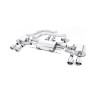 Alfa Romeo Giulia 2.9 V6 Quadrifoglio - Front Pipe-Back System with GT-100 Polished Trims - Valved - Polished
