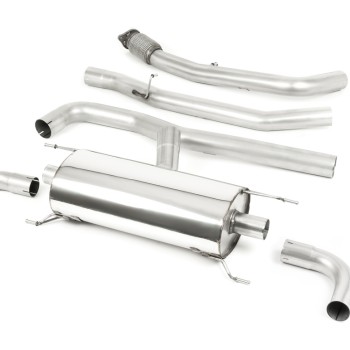 Alfa Romeo Giulia 2.0T Veloce - Non-Valved & Non-Resonated (Louder) Cat-Back Exhaust System - Uses OE Trims - Non-Valved - Non-Resonated