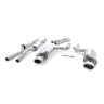 Audi RS4 B7 - Non-Valved & Resonated Cat-Back Exhaust System with Polished Oval Trims - Polished