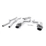 Audi RS4 B7 - Non-Valved & Non-Resonated Cat-Back Exhaust System with Satin Black Sheen Trims - Cerakote Black