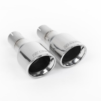 Audi A4 1.8T B7 Quattro - Resonated (Quieter) Cat-Back Exhaust System with 100mm Polished trims