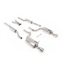Audi A4 V6/S4 V8 B6 - Resonated (Quieter) Cat-Back Exhaust System with Polished Trim Assembly - Polished - Jet