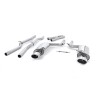 Audi RS4 B7 - Non-Valved Non-Resonated Cat-Back Exhaust System with Polished Oval Trims - Polished