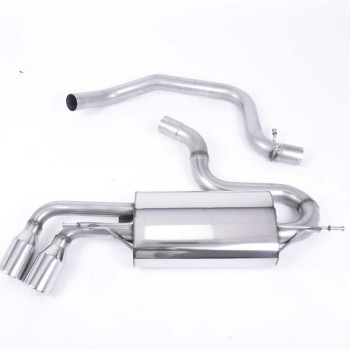 Audi TT MK2 2.0 2WD - Cat-Back Exhaust System with Twin Polished JET Trims