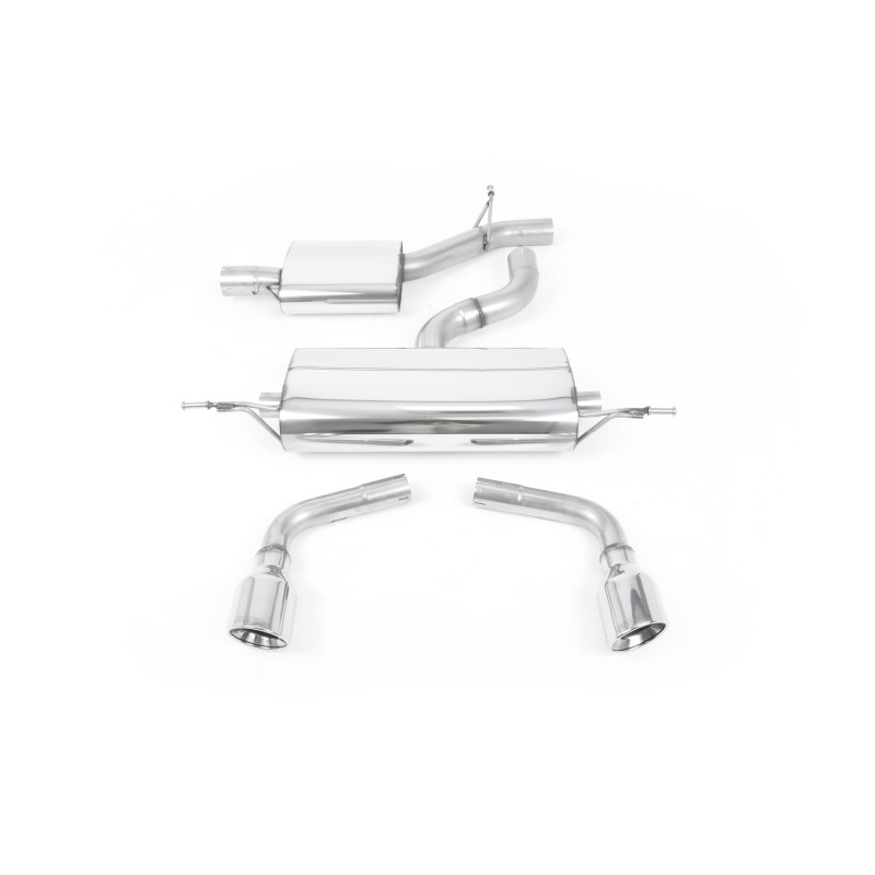 Audi TT MK2 3.2 Quattro - Resonated (Quieter) Cat-Back Exhaust System with Dual 100mm JET Trims - Jet
