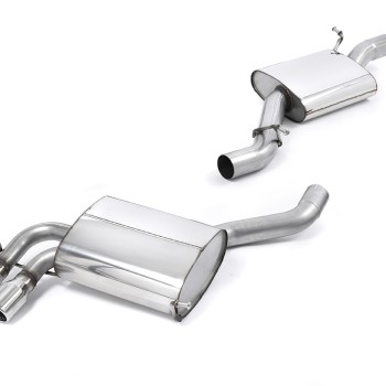 Audi S3 8P Sportback - Resonated (Quieter) Cat-Back Exhaust System with Polished Trims