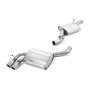 Audi S3 8P Sportback - Resonated (Quieter) Cat-Back Exhaust System with Polished Trims