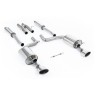 Audi RS6 C6 - Resonated (Quieter) Cat-Back Exhaust System with Polished Dual-Oval Trims - Polished