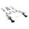 Audi RS6 C6 - Resonated (Quieter) Cat-Back Exhaust System with Ceramic-coated Black Satin Dual-Oval Trims - Cerakote Black