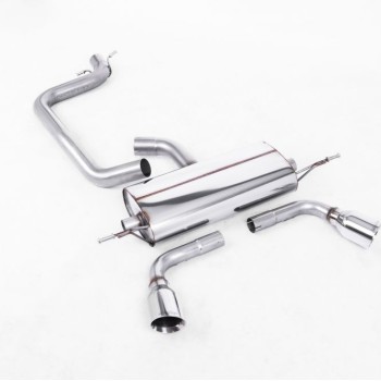 Audi TT MK2 2.0 2WD - Cat-Back Exhaust System with Dual GT100 Trims (For 3.2 V6 Valance) - GT