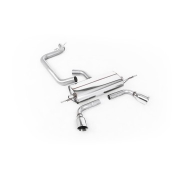 Audi TT MK2 2.0 2WD - Cat-Back Exhaust System with Dual GT100 Trims (For 3.2 V6 Valance) - GT