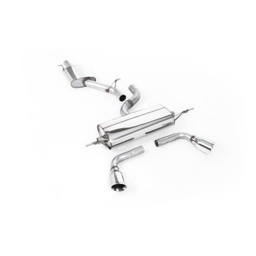 Audi TT MK2 3.2 Quattro - Resonated (Quieter) Cat-Back Exhaust System with Dual Polished GT100 Trims - GT