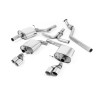 Audi A5 2.0 TFSI - Cat-Back Exhaust System with GT80 Quad Outlet Trims - Polished