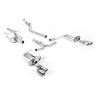 Audi A4 2.0 B8 S line (Manual) - Resonated (Quieter) Cat-Back Exhaust System with Quad-outlet GT80 Polished Trims - Polished - Quad