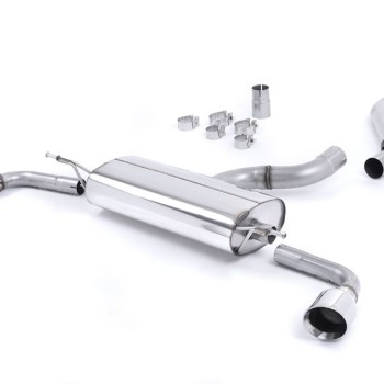 Audi TT MK2 3.2 Quattro - Non-Resonated (Louder) Cat-Back Exhaust System with Dual Polished GT100 Trims - GT