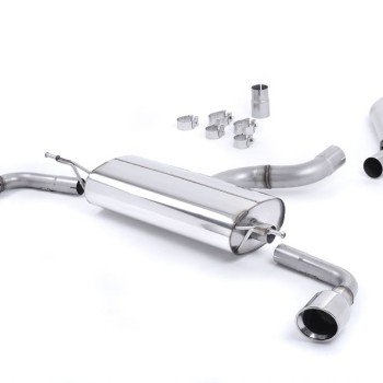 Audi TT MK2 3.2 Quattro - Non-Resonated (Louder) Cat-Back Exhaust System with Dual Polished 100mm JET Trims - Jet