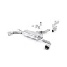 Audi TT MK2 3.2 Quattro - Non-Resonated (Louder) Cat-Back Exhaust System with Dual Polished 100mm JET Trims - Jet