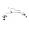 Audi A4 3.0 TDI B8 - Cat-Back Exhaust System with GT100 Dual Outlet Trims - Polished
