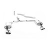Audi A4 3.0 TDI B8/Audi A5 (Multitronic) - Cat-Back Exhaust System with GT80 Quad Outlet Trims (requires S-Line Valance) - Polished