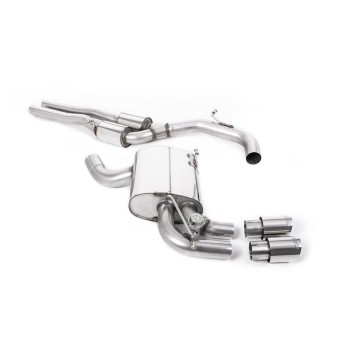 Audi RS3 8P Sportback S Tronic - Cat-Back Exhaust System with Polished Trims - Polished