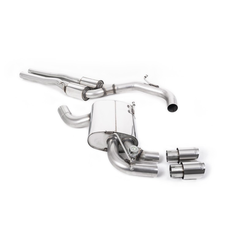 Audi RS3 8P Sportback S Tronic - Cat-Back Exhaust System with Polished Trims - Polished