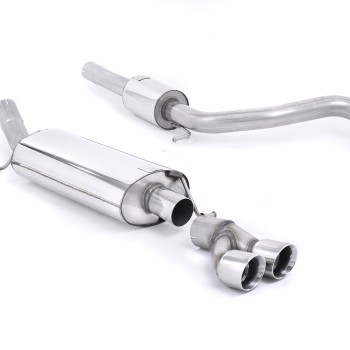 Audi A1 TFSI/VW Polo GTI 1.4 - Resonated (Quieter) Cat-Back Exhaust System with Polished Trims - Polished