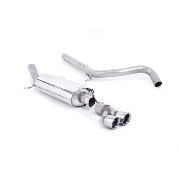 Audi A1 1.4 TFSI - Non-Resonated (Louder) Cat-Back Exhaust System with Polished Trims - Polished
