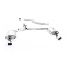 Audi A4 2.0 TDI B8/A5 S-line - Cat-Back Exhaust System with Polished Dual Outlet Trims - Polished