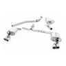 Audi A4 2.0 B8 (Tiptronic)/Audi A5 (Multitronic) S line - Cat-Back Exhaust System with Quad-outlet GT80 Trims - Polished - Quad