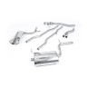 Audi A4 1.8T B6 Quattro - Non-Resonated (Quieter) Cat-Back Exhaust System with 90mm Trims - 90 - Jet