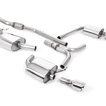Audi A5 2.0 B8 (Multitronic) - Cat-Back Exhaust System with Duel Outlet Polished Trims