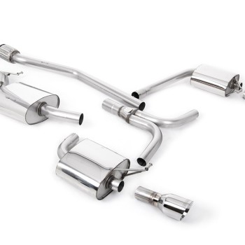 Audi A5 2.0 TFSI - Cat-Back Exhaust System with Dual Outlet Polished GT100 Trims