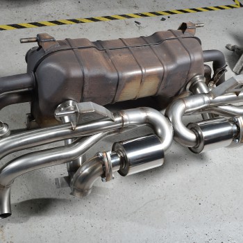 Audi R8 V10 5.2 (2009 - 2012) - Supercup Cat-Back Exhaust System - Uses OE Trims
