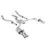 Audi S6 C7/S7 Sportback - Non-Resonated (Louder) Cat-Back Exhaust System with Polished Trims - Polished
