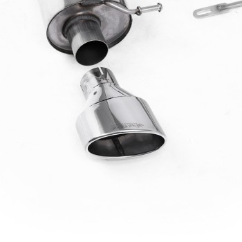 Audi RS6 C5 - Resonated (Quieter) Cat-Back Exhaust System with Polished Trims - Polished