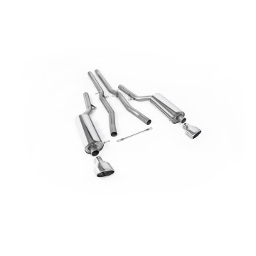 Audi RS6 C5 - Non-Resonated (Louder) Cat-Back Exhaust System with Polished Trims - Polished