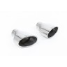 Audi S5 B8 (S tonic) - Resonated (Quieter) Cat-Back Exhaust System with Dual Polished Oval Tips - Oval (Jet) - Polished