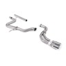 Audi A3 2.0 TDI MQB - Non-Resonated (Louder) Cat-Back Exhaust System with Polished Trims - Polished