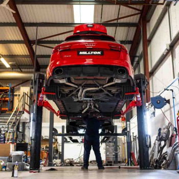 Audi RS6/RS7 C7 - Non-Resonated (Louder) Cat-Back Exhaust System - Uses OE Tips