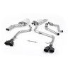 Audi S4 V6/S5 3.0 B8.5 Sportback - Cat-Back Race (Louder) Exhaust System with Quad Outlet Ceramic Black Trims - Cerakote Black