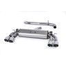 Audi S3 8V.2 - Non-Resonated (Louder) Cat-Back Exhaust System with Quad Round Titanium Trims - Brushed Titanium - GT
