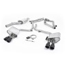 Audi S4 V6/S5 3.0 B8.5 - Valved & Resonated (Quieter) Cat-Back Exhaust System with Black Velvet Trims - Cerakote Black