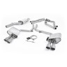 Audi S4 V6/S5 3.0 B8.5 - Valved & Resonated (Quieter) Cat-Back Exhaust System with Titanium Trims - Brushed Titanium
